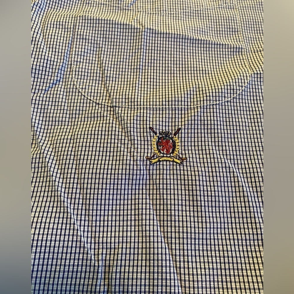 Tommy Hilfiger Golf Short Sleeve Button Down Collared Shirt Mens Size Large - Picture 3 of 6